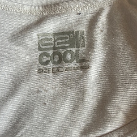 3/$15 ☮️ 💚 32 Degrees Women's Scoop-Neck White Tee - Picture 4 of 5